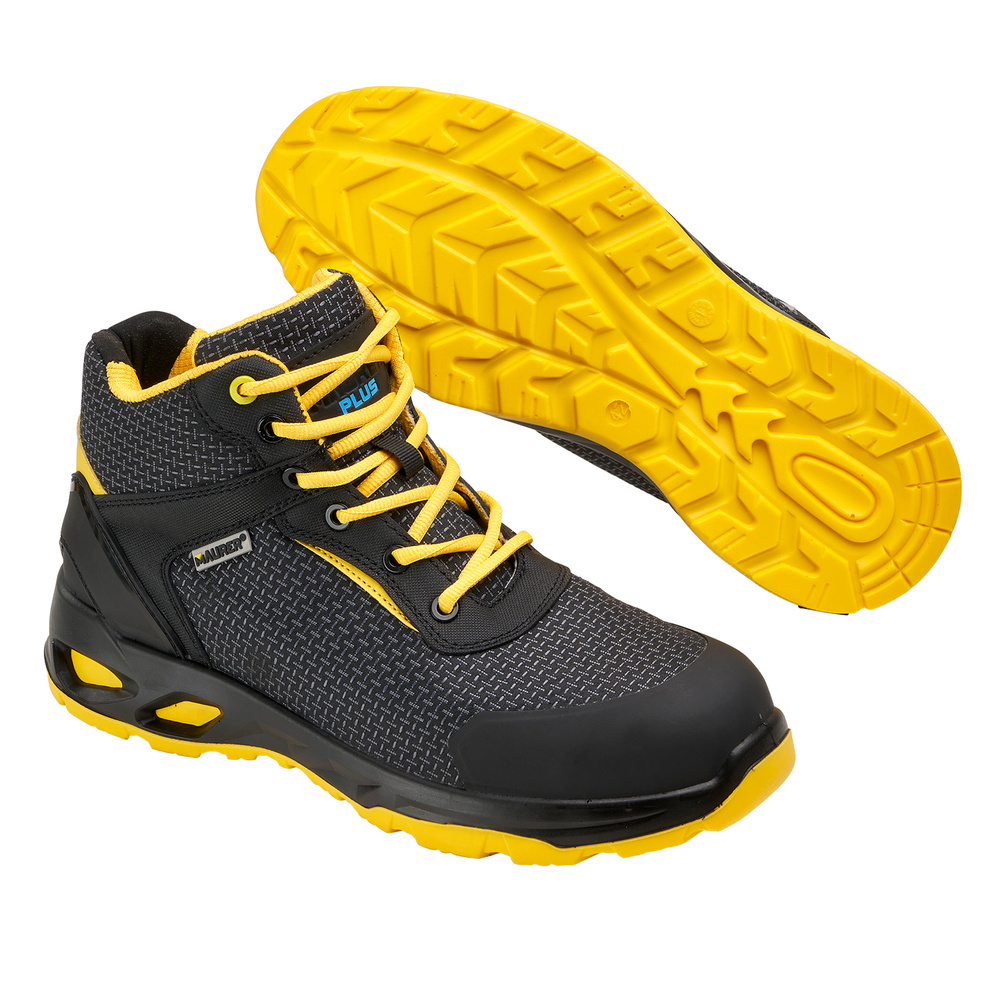 Bota Seguridad Maurer S3 Modelo Amerina Antideslizante con Suela Resistente a los Hidrocarburos. detalle de la suela